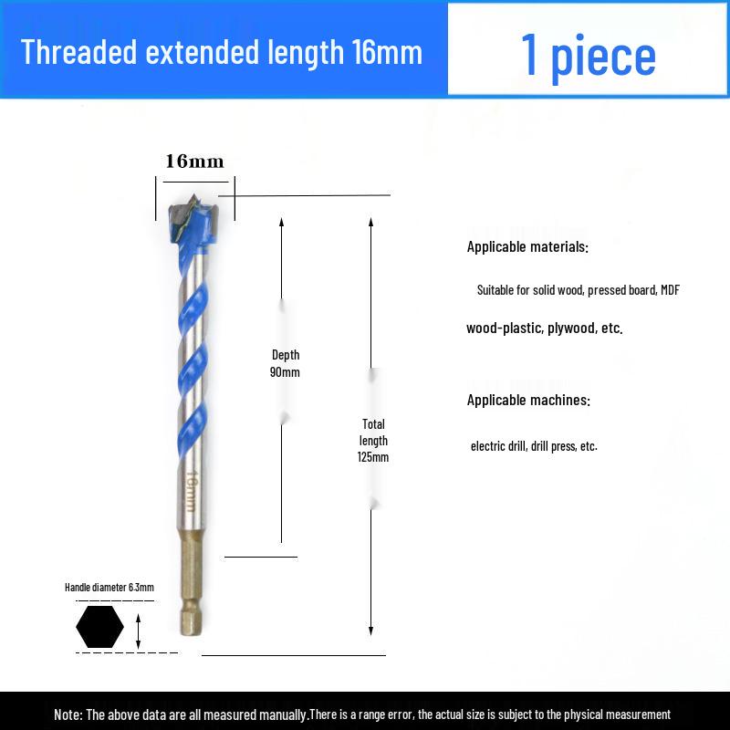 

Extra Long Wood Hole Saw & Drill Set for Woodworking, Hinge, Plastic, and Door Panels