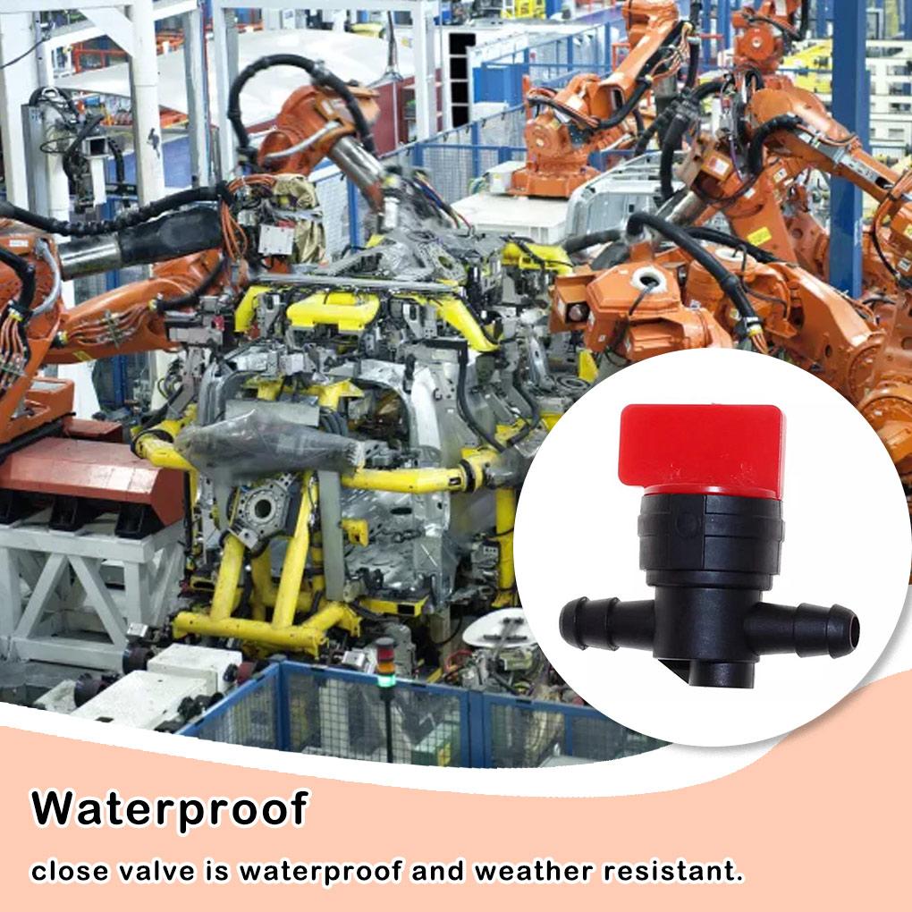 Plastic Petcock Switch Wear-resistant Leakproof Shut Off Valves Good Sealing Inline Fuel Tap Motorcycle Fixing Accessories