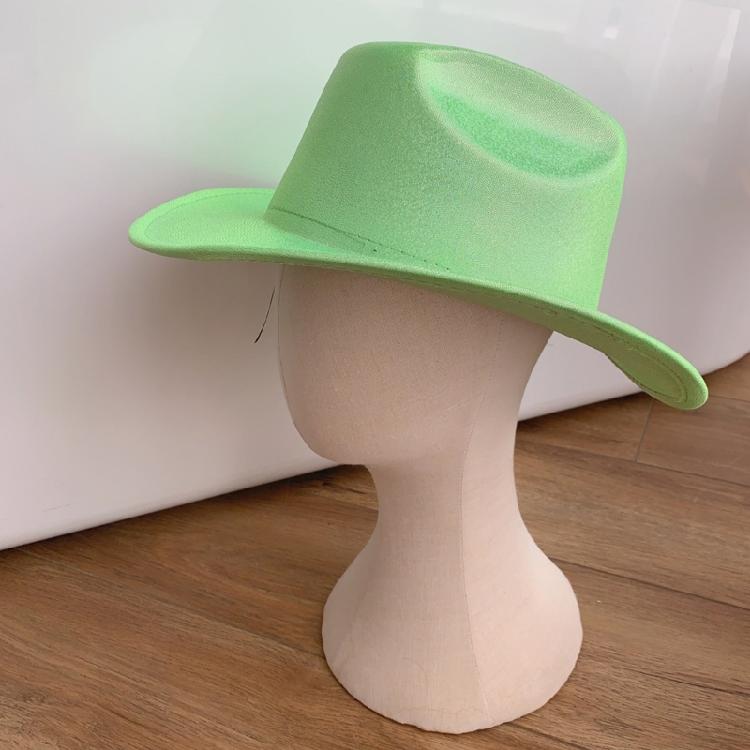 Modischer Cowgirl-Hut mit Glitzer-Pailletten und verstellbarem Seil, Westernhut, winddicht