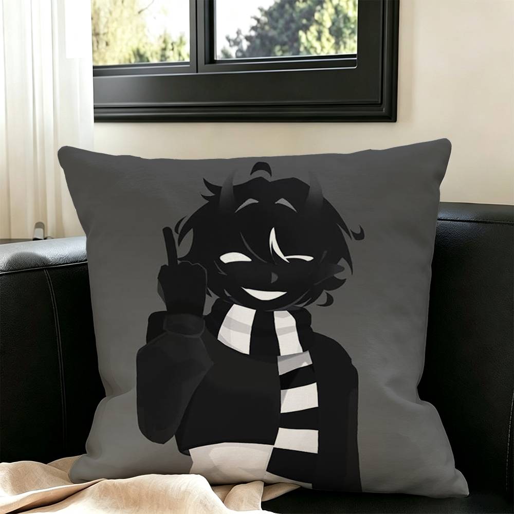 V-Verity Twixxel  Pillow Case Square Double-Sided Sofa Cushion Cover Bedroom Bedside Pillow