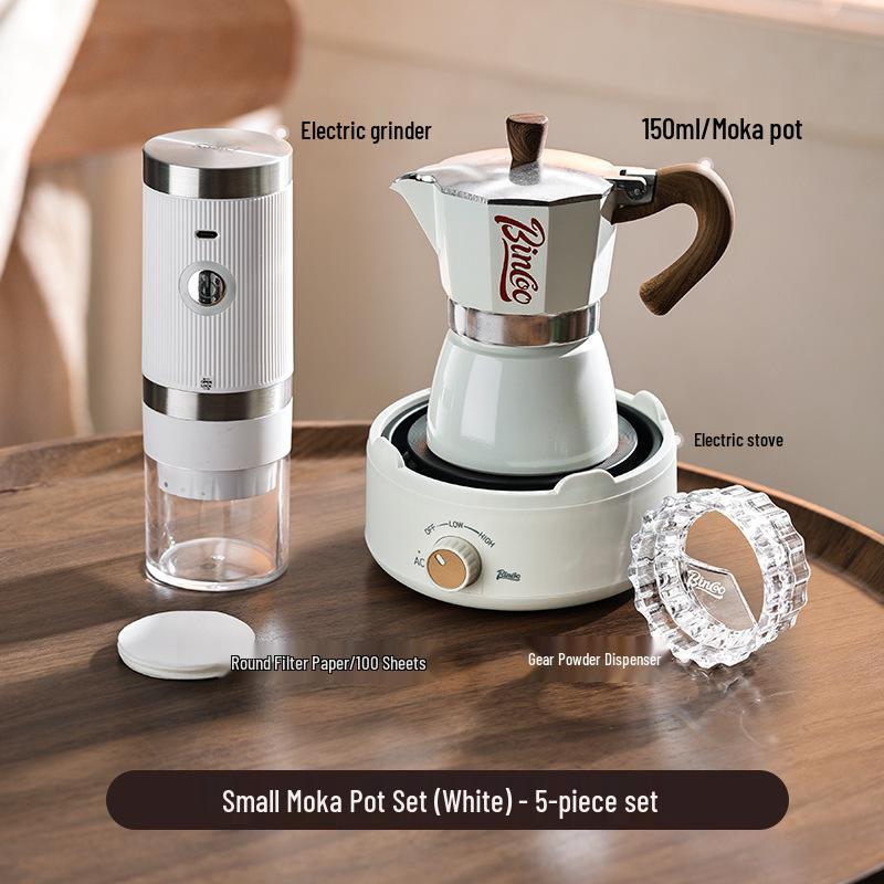 Bincoo Elektrický moka konvička Espresso kávovar - Malý italský kávovar pro domácnost