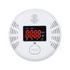 2 In 1 Smoke Carbon Monoxide Alarm Detector Dual Sensor with LCD Display Screen for Hotels Office