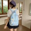 Schulrucksack neuer einfarbiger Rucksack große Kapazität Koreanische Version Mittelschule Oberschule Schüler Schulrucksack Damen einfacher süßer Mode