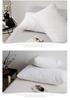 Luxury Hotel Soft Cotton Pillow Set - Neck Support (2 Pack)