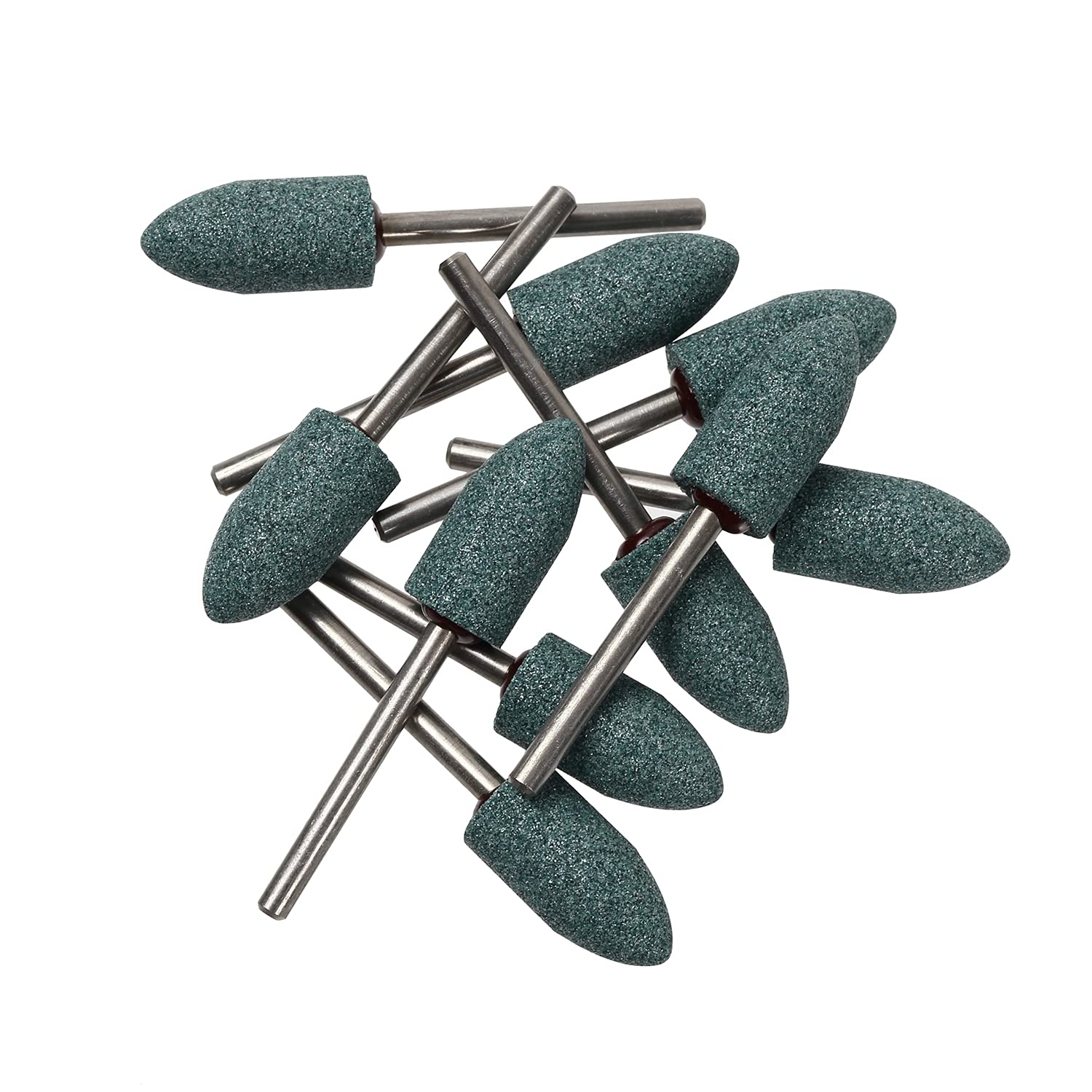 

Vitrified Mounted Grinding Pack of Polishing and Grinding Tools x 20 x Bullet Monopa! Stones, GC, 10, (#100, 10 3, Shape)