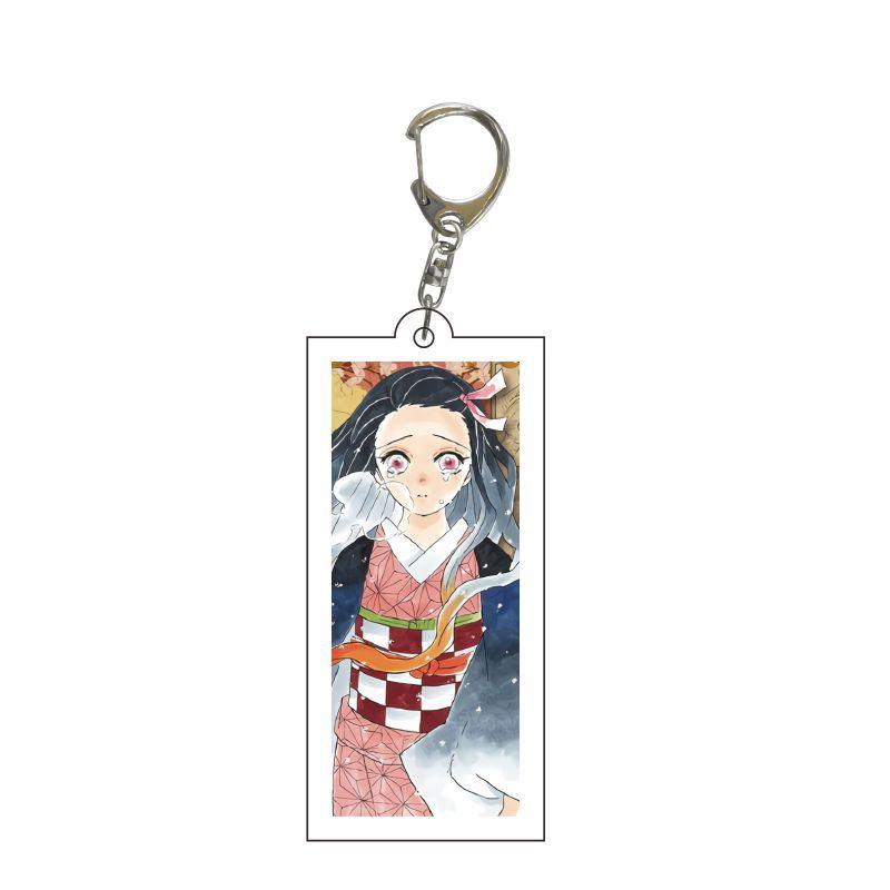 Demon Slayer Kimetsu No Yaiba Infinity Castle Acrylic Keychain Jewelry Tokitou Muichirou Iguro Obanai Action Model Model Toys
