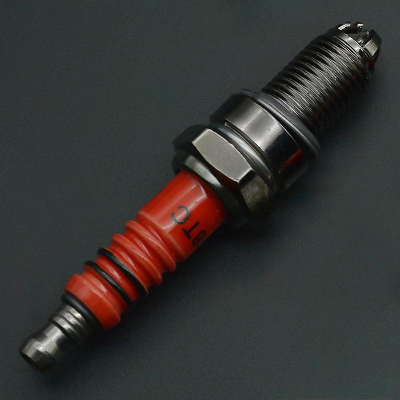 1PCS 10mm Motorcycle Iridium Spark Plug Three Jaw Three-Pole Energy-saving Spark Plug For A7TC D8TC 110 125 150 With Sleeve