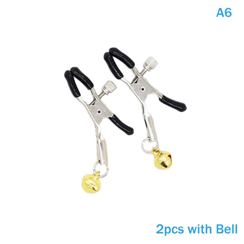 Colorful Metal Nipple Clamps 1/2Pcs Female Sex Toys for Women Couples Bondage Breast Clips Adjustable Sensual Accessories