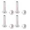 100 Sets Rivets M2 Stainless Steel Multifunctional Hex Nut   Flat Round Head Screw Rivets for Fence