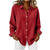 Giacca Camicia da Donna in Velluto a Coste Stile Europeo/Americano Autunno/Inverno Larga 2025
