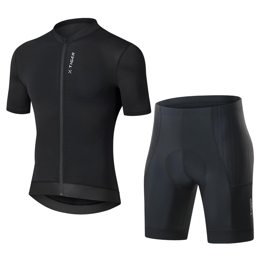 2026 X-Tiger Cycling Jersey Man Set Summer Men s Bicycle Cycling Set Road Bike MTB Men Bike Bib Short Suit Quick-Dry Breathable S