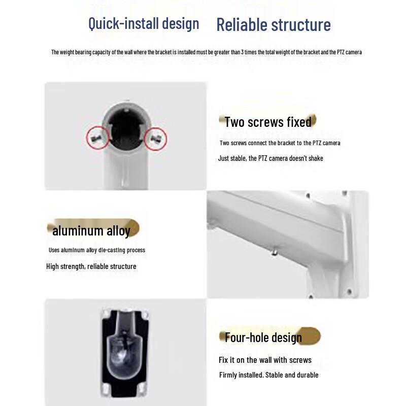Hikvision Universal Security Camera Mount Bracket CN Plug (adapter Included)