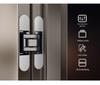 Adjustable 180° Concealed Door Hinges for Inward/Outward Opening Wooden Doors