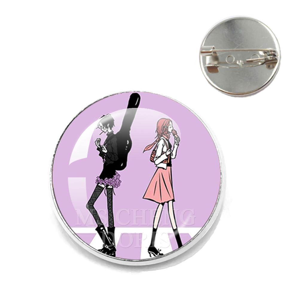 

Ai Yazawa Osaki Nana Anime Glass Dome Brooch Accessories DIY Handmade Creative For Women s Birthday Gift Jewelry 20mm