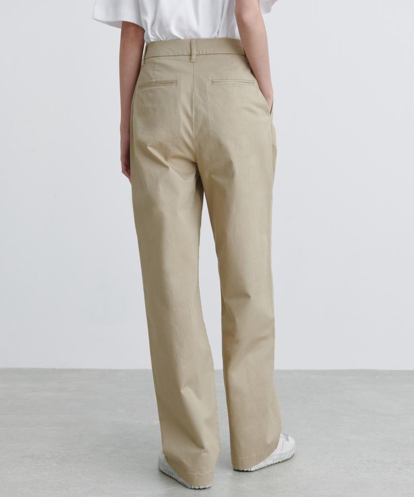 MUSINSA STANDARD WOMAN Women'S Reverse Two-Tuck Wide Chino Pants [Beige]