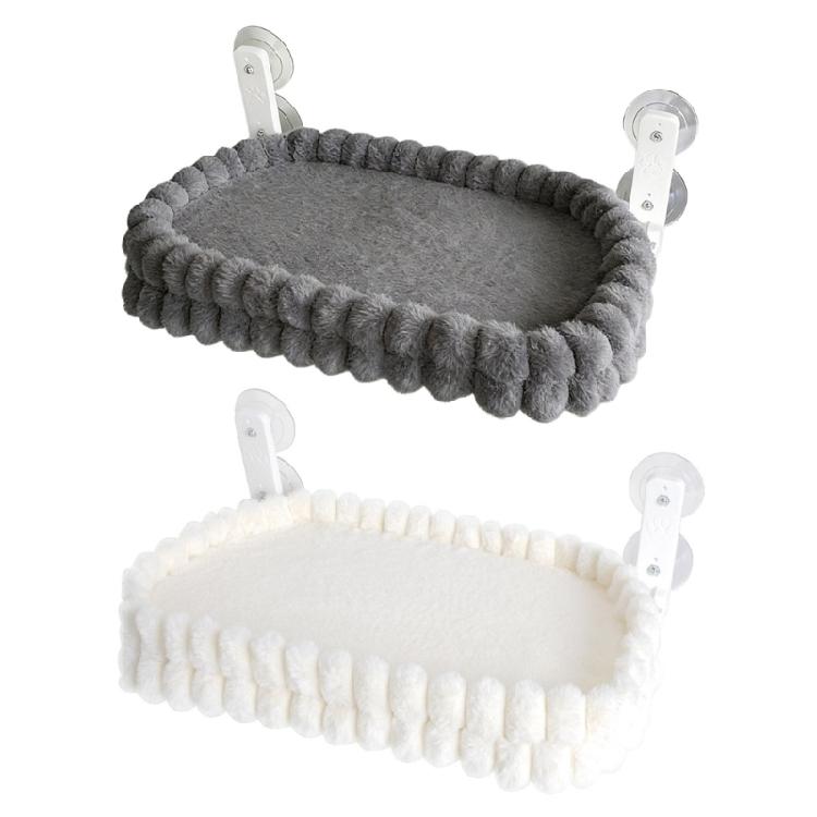 Letto per Gatti Caldo e Confortevole Design Sospeso con Ventosa Copertura Rimovibile Lavabile Struttura Robusta per Uso Interno