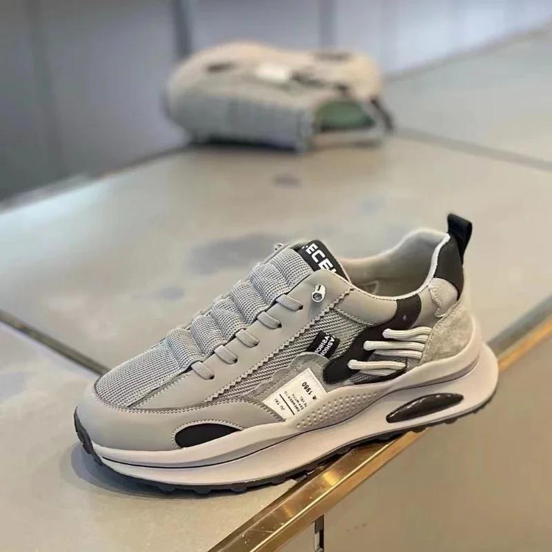 Brand Men Sneakers Thick Sole Comfortable Running Shoes Male Outdoor Mesh Sports Shooes Fashion Men Walking Shoes Tenis Hombres