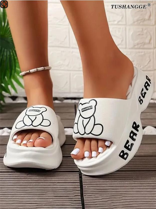 

Thick Soled Women s One-piece Cool Slippers One Size