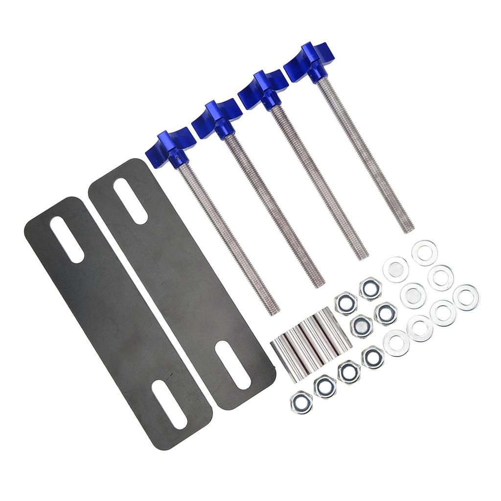 Off Road Traction Board Mounting Pins Adjustable Brackets Set for 4.72?6.69in Recovery Tracks Blue