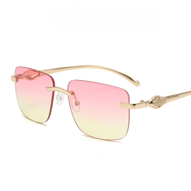 Óculos de sol novos e modernos, sem armação, online, para celebridades, para fotos de rua, para dirigir, personalizados, de alta qualidade.