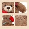 Rose Bear Plush Hug Pillow Perfect Party Favor for Kids Birthday Cute Bouquet Doll Valentine Day Children Day Plush Gifts