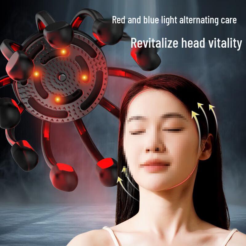 HEZHENG HZ-RELAX-3 Electric Octopus Head Massager CN Plug (adapter Included)