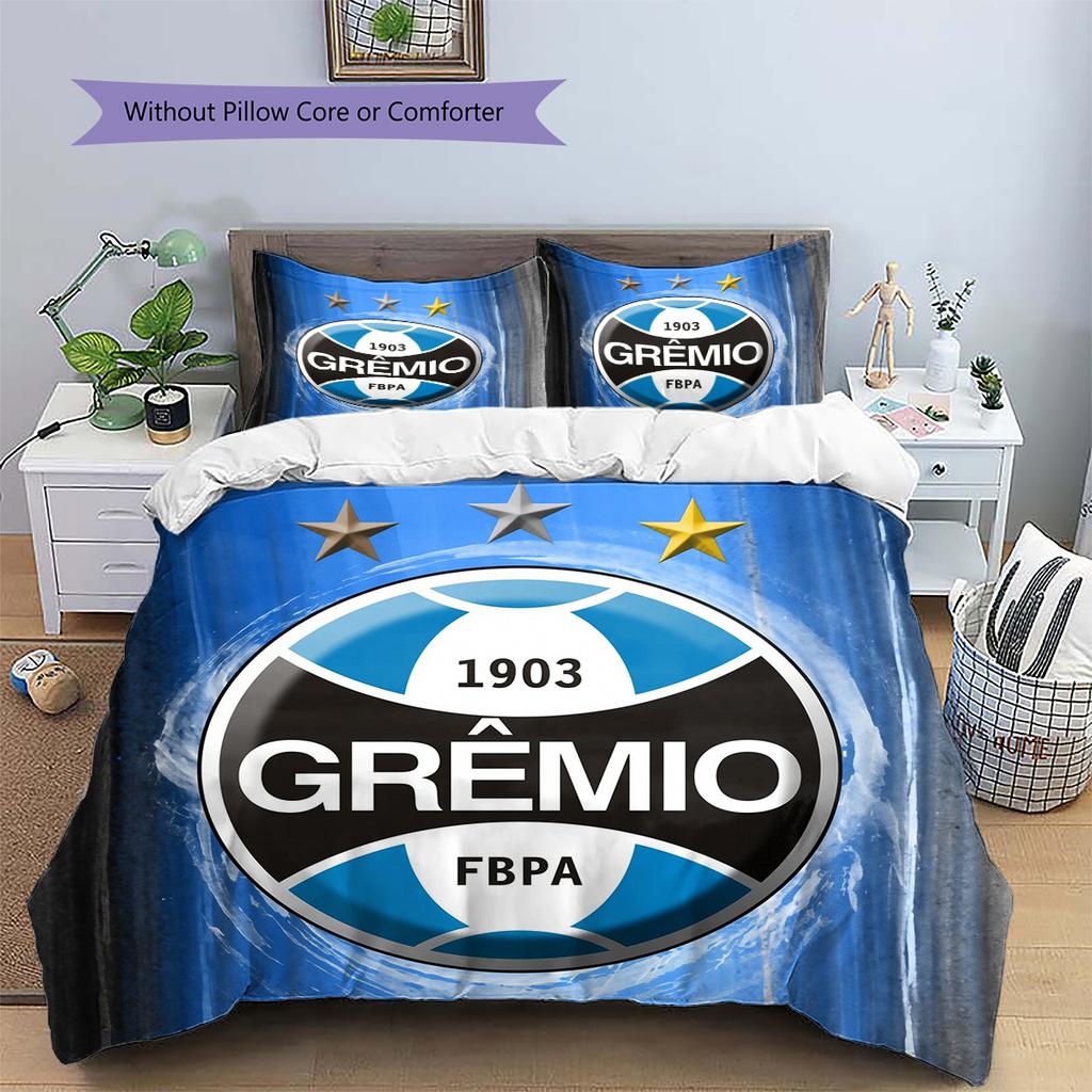 GREMIO FC Patroon Beddengoed Huisdecoratie Verjaardagscadeau (1 dekbedovertrek + 2 kussenslopen, zonder binnenkussen)