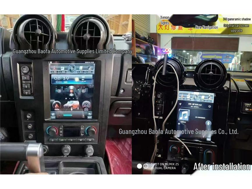 Android Central Control Screen for 04-07 Hummer H2: 360 Panorama & CarPlay Navigation