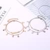 New Foot Jewelry Trend Women's Simplicity Europe and America Beach Foot Jewelry Fashion Double-layer Five-pointed Star Anklet Manufacturers Wholesale