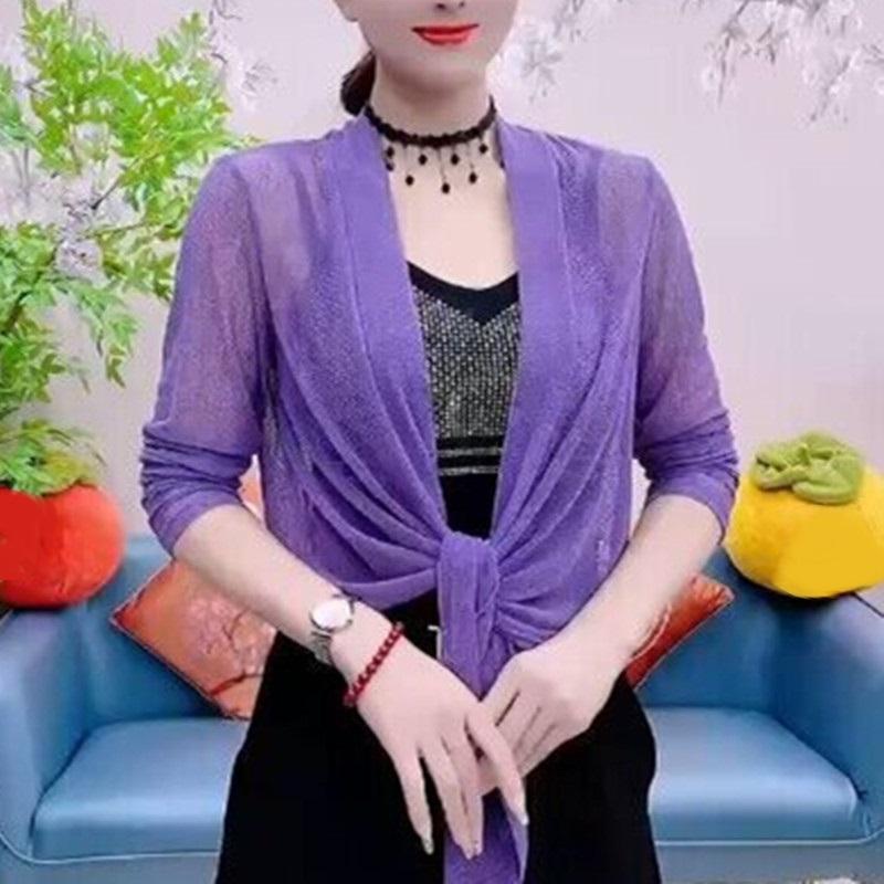 Spring Summer Sun Protection Clothing Women Shawl Oversized Outerwear Female Long Sleeve Cardigan Shirt Women Thin Coat Jacket