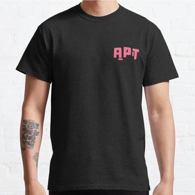 Men Fashion Casual Short Sleeves APT Black Tees Oversized T-shirts