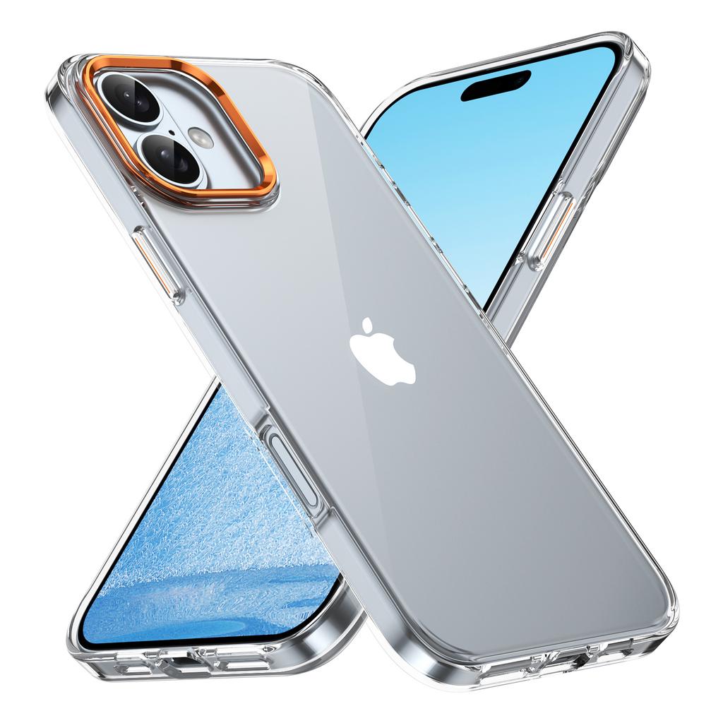 For iPhone 16 Clear Phone Case Hard PC Anti-Scratch Mobile Phone Back Cover