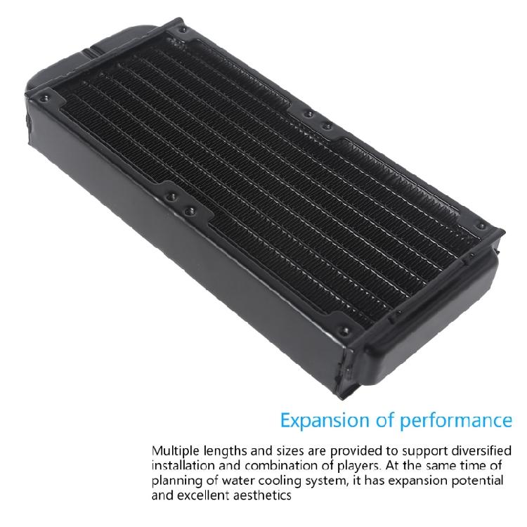 Aluminum Water Cooling Radiator 10 Tubes Heat Exchanger CPU Heatsink Cooler Fast Heat Dissipation for PC Computer