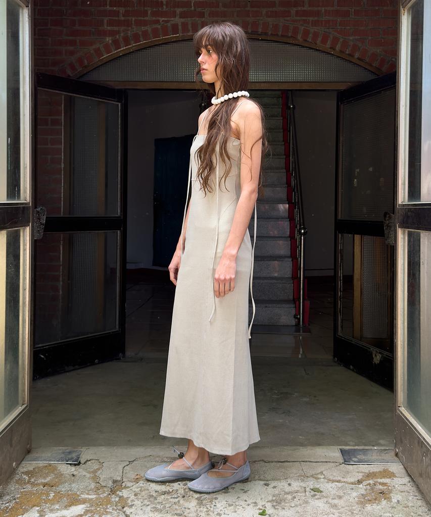 Daiaegeuneol Two Way Long Dress (Beige)