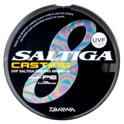 Daiwa PE šňůra UVF Saltiga Casting 8 vláken Si 300m Vícebarevná + Ne. 5,0