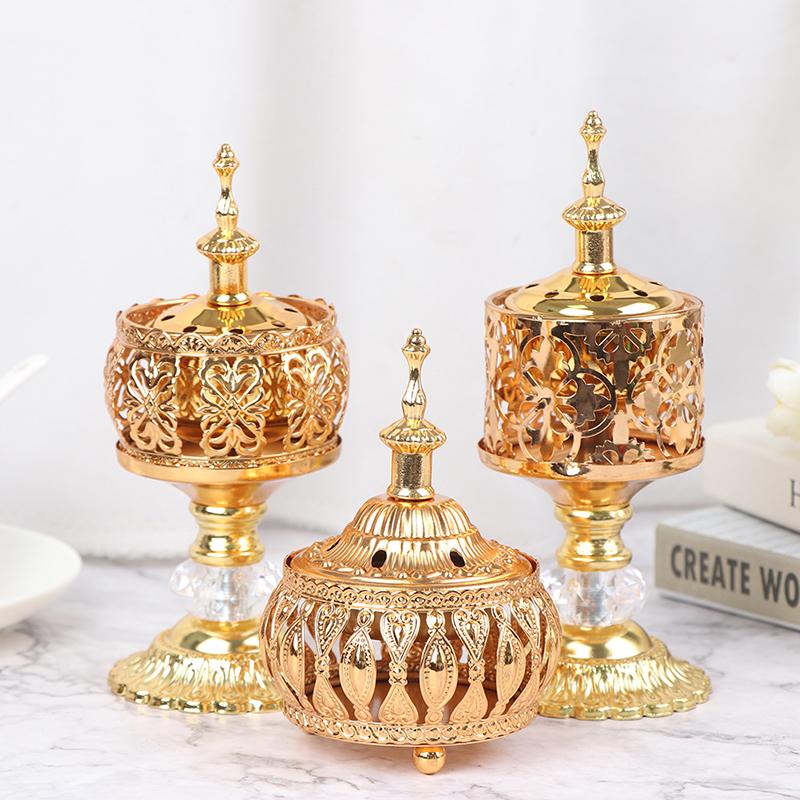 Middle East European Creative Lace Incense Burner Metal Craft Ornaments Burner