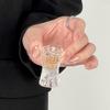 Creative Gemstone Pattern Relief Wine Glass Spirits Vodka Bartending Cups Transparent Small Size Foreign Wine Glass