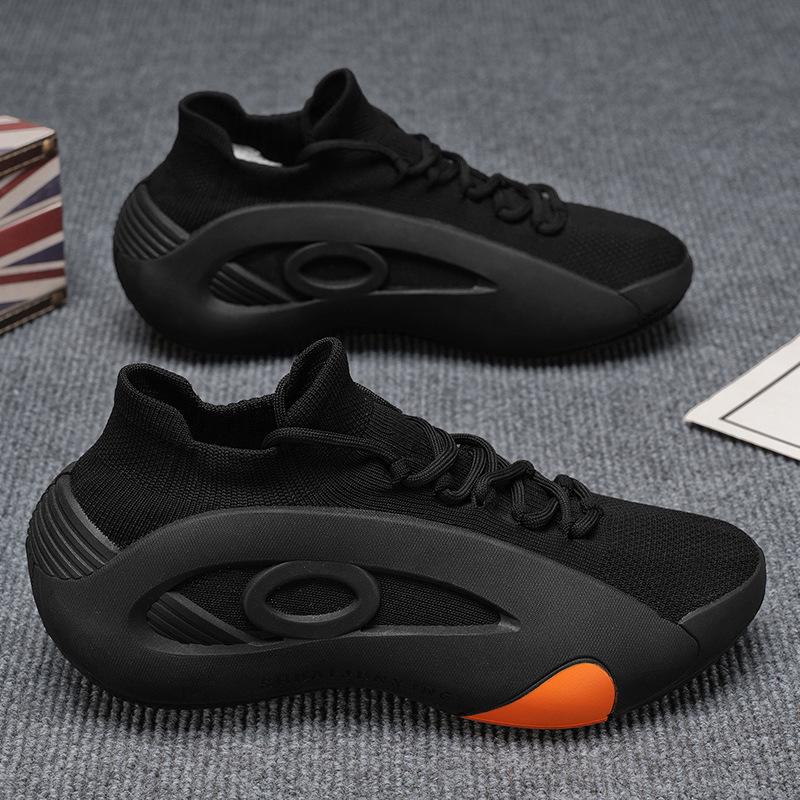 Fashion Men Casual Sneakers 2025 Summer Comfortable Breathable Anti Slip Running Shoes Fashion Platform Designer Knit Sneakers Sports