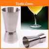 Einzelner Jigger Stahl Doppelter Schuss Getränke Spirituosenmaß Cocktail Messbecher 2550ml