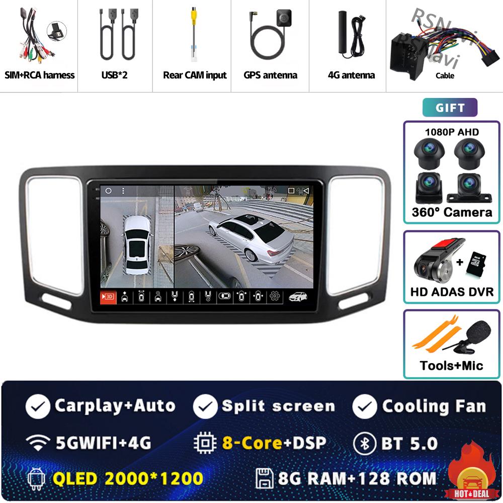 Android 14 Carplay Car Radio For Volkswagen VW Sharan 2012 - 2018 Multimedia Video Player Navigation GPS Stereo DVD Head Unit BT