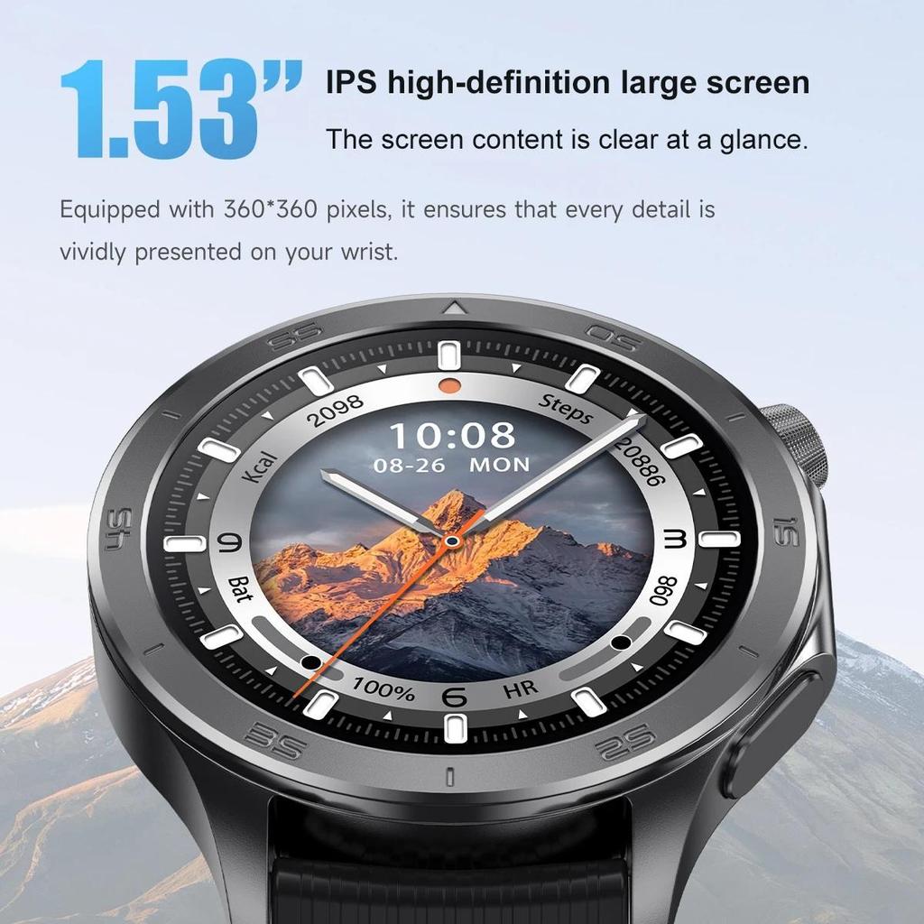 2025 NEW WANCH X2 MAX Outdoor Sports Men SmartWatch GPS Motion Trajectory Compass AMOLED Screen IP67 Waterproof Smart Watch