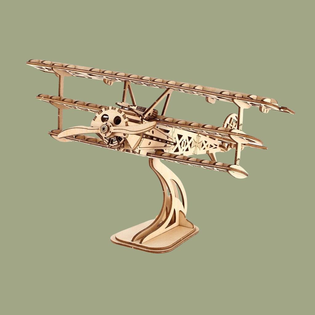 3D Wooden Jigsaw Airship Model Kit For Adult Model Building Kit Brain Sharp Turn For Adult Building Handmade Craft Machinery