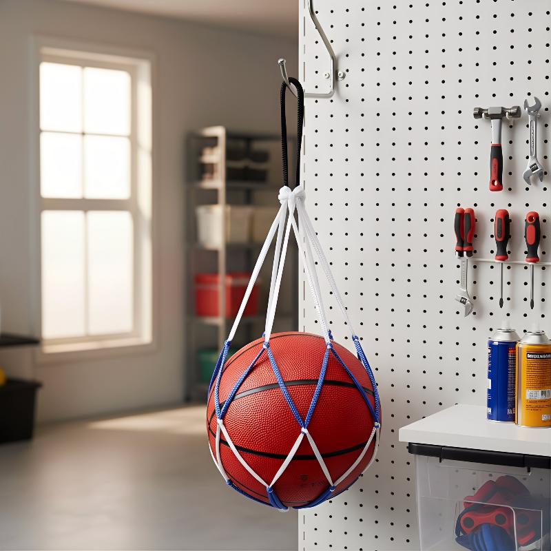Training Basketball Net Bag Thick Nylon Durable Football Storage Mesh Portable Equipment Holder for Sports Activities
