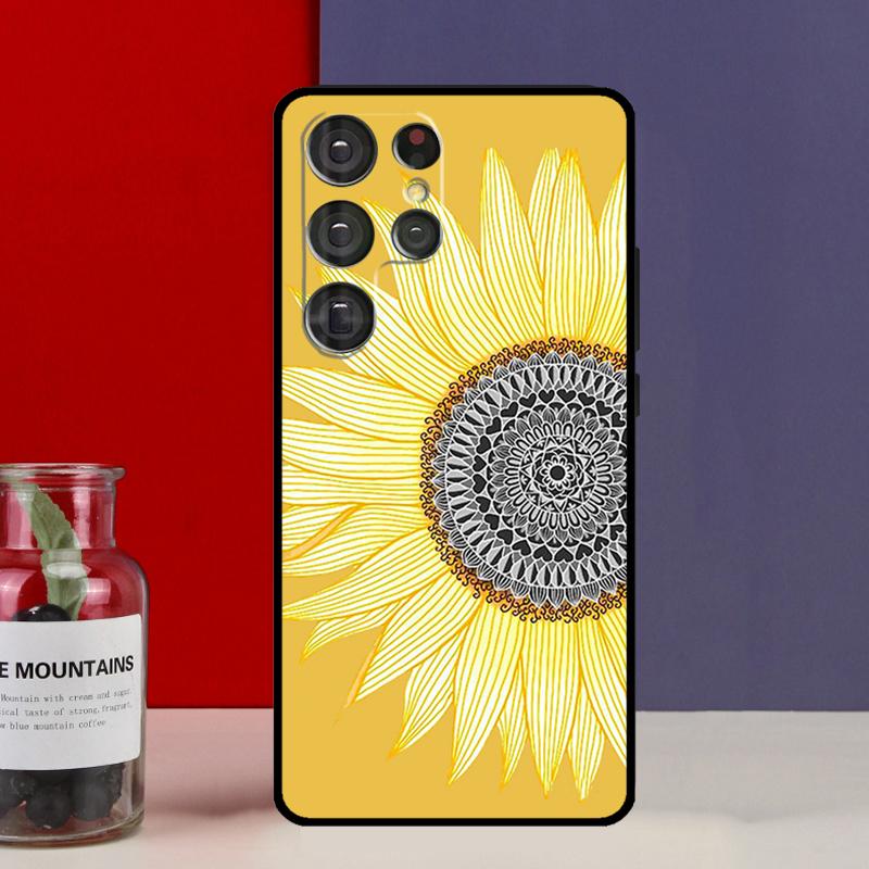 Coque Funda Fleurie Tournesol Marguerite Pour Samsung Galaxy S25 Ultra S9 S10 S20 S21 S22 Plus S23 FE S24 Ultra Housse de Téléphone