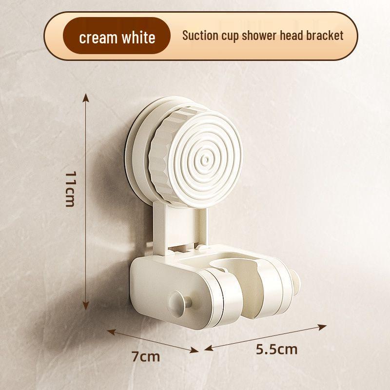 Adjustable No-Drill Suction Cup Shower Head Holder 