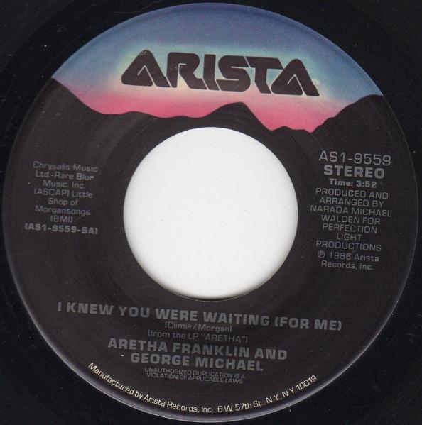 

7inch Record ARETHA FRANKLIN GEORGE MICHAEL I Knew You Were Waiting For Me AS19559 Arista 1987 US Rock Used