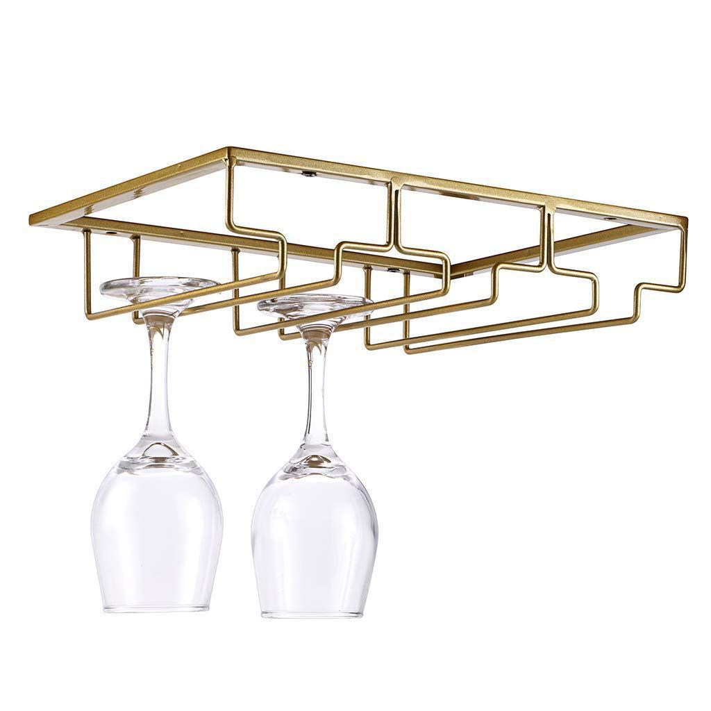 Wall-Mounted Wine Glass Rack - Right Angle Hanging Storage for Kitchen & Home Bar