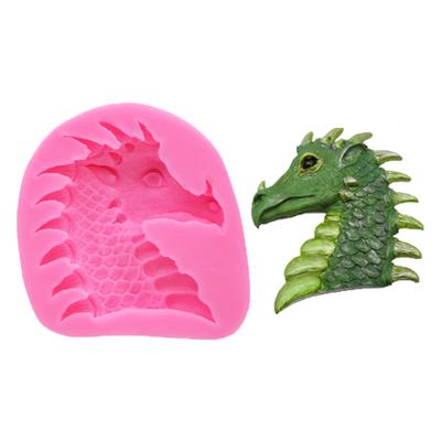 Dinosaurier Fischschuppen Fondant Kuchen Dekorieren Silikonform Gebäck Schokoladenform Süßigkeiten Eisform DIY Backwerkzeug