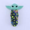 Baby Yoda Figure Model Toy Cute Cartoon Craft Miniature Figurine Ornament Collectible Star War Cartoon Alien Figure Silicone Pipe Christmas Gift