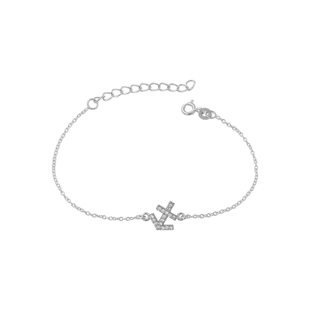 Astrological Zodiac Sign Bracelet, 925 Sterling Silver Handmade Jewelry, Zodiac Jewelry, Women Bracelet
